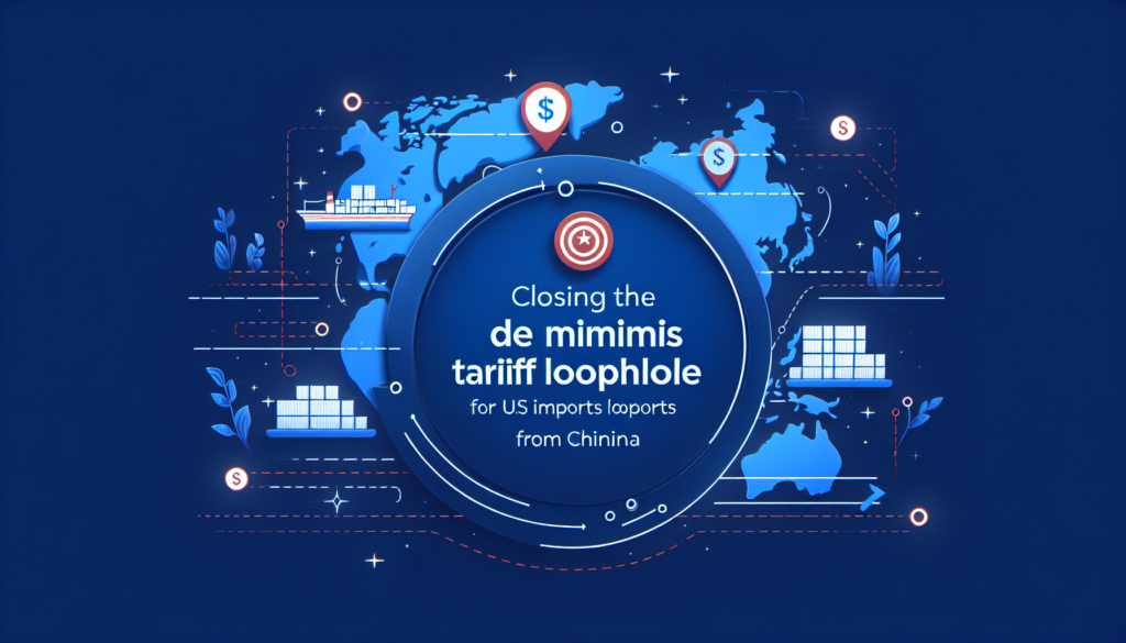 Znaczenie zamknięcia luki taryfowej de minimis dla importu z Chin do USA